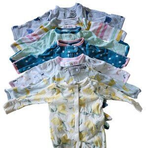 Lot of 7 Newborn Baby Sleep  – Cloud Island, Little Me, Burt’s Bees, Gerber